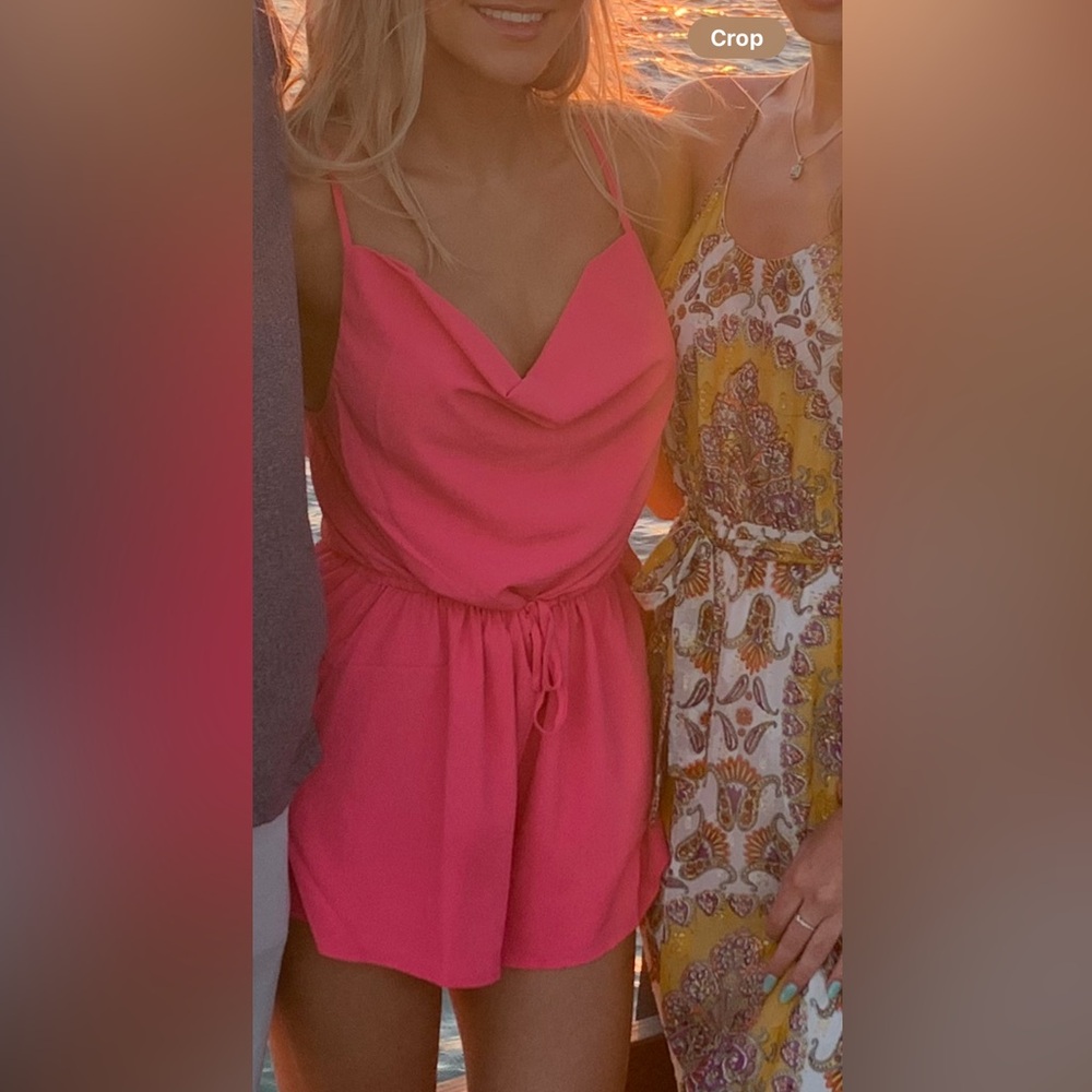 Superdown (Revolve) Hot Pink Romper - image 2